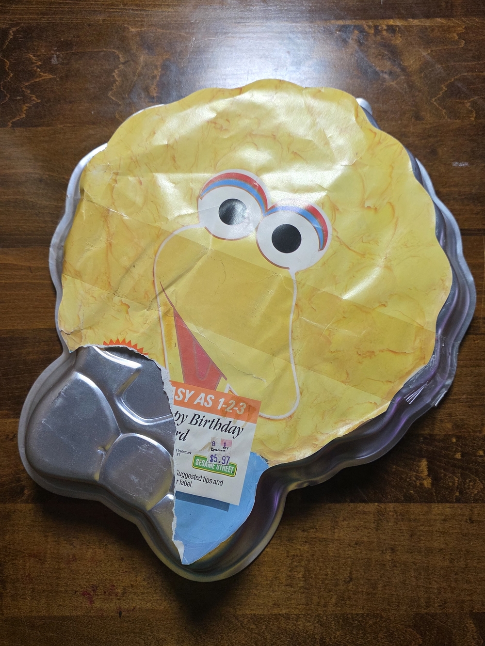 Sesame Street Big Bird Shaped Pet Feeding Mat - Yellow